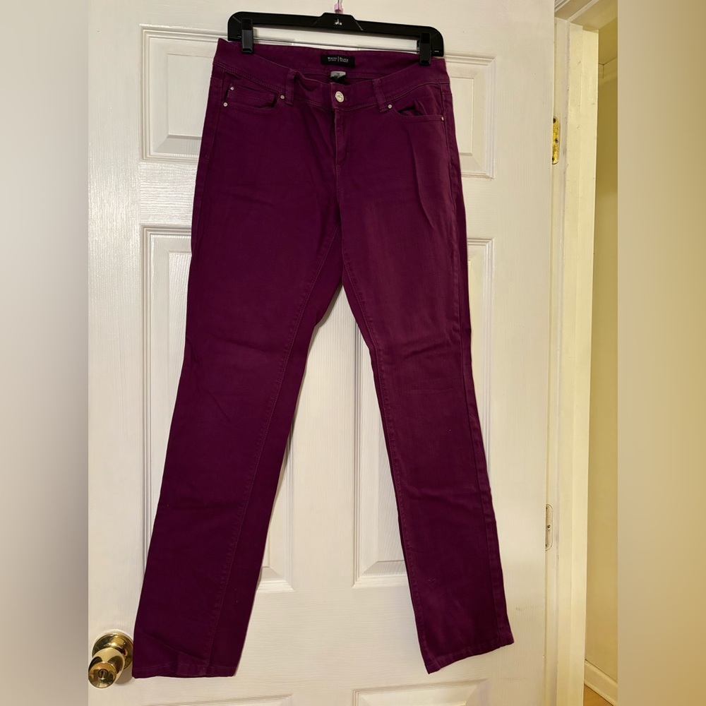 Maroon jeans
